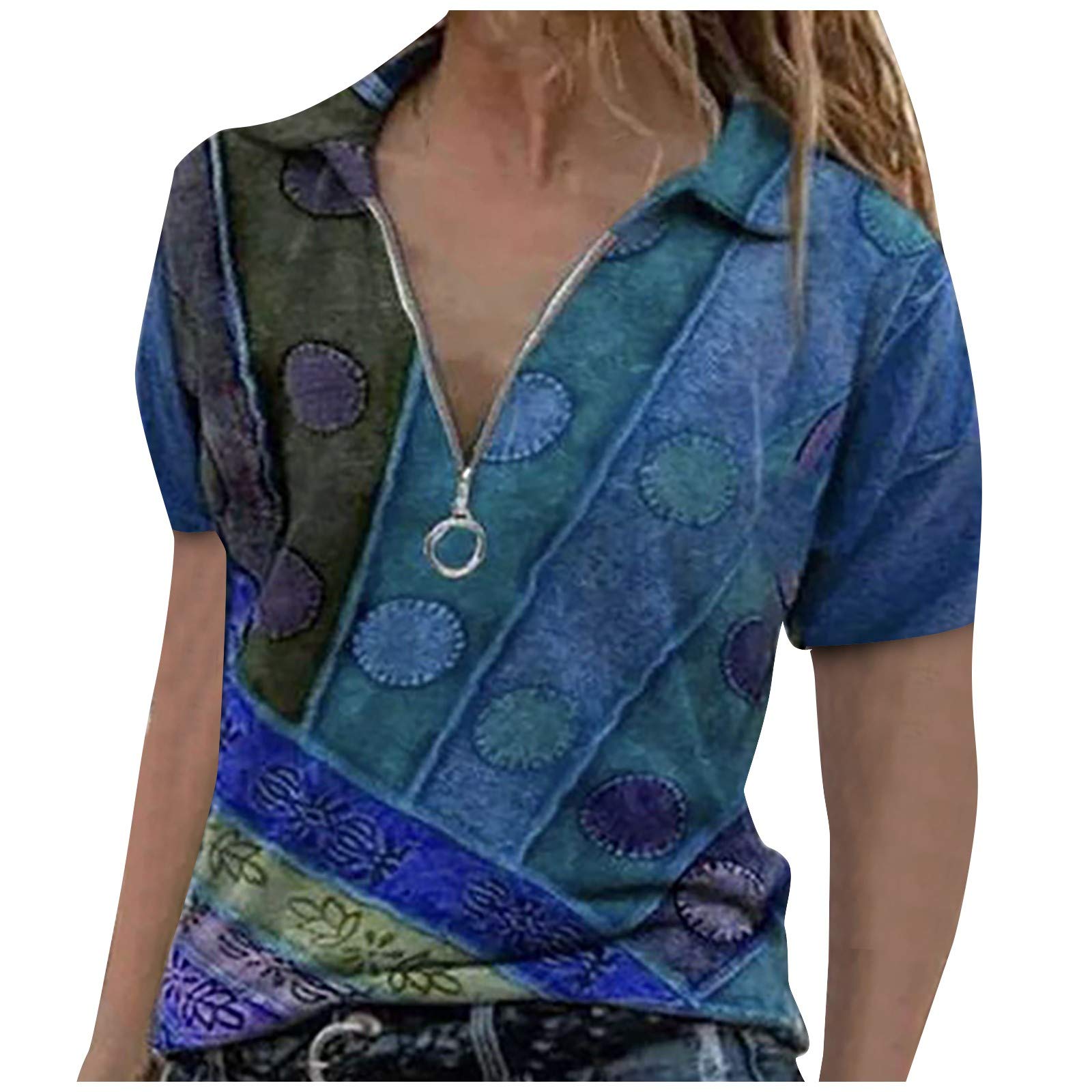 Women's Summer Tops & Blouses - Short Sleeve Tunic, Strappy Tank & Cold Shoulder Shirts for Casual Wear, Beach & Vacation Outfits