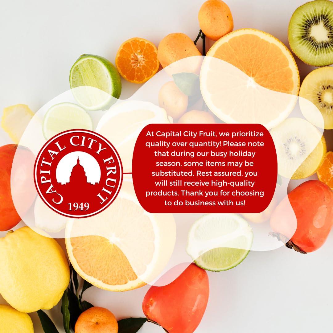 Premium Fresh Fruit Gift Basket with Apples, Pears, Gourmet Crackers, Honey & Mixed Nuts - Perfect Birthday Gift, Corporate Gift & Holiday Present for Family & Friends