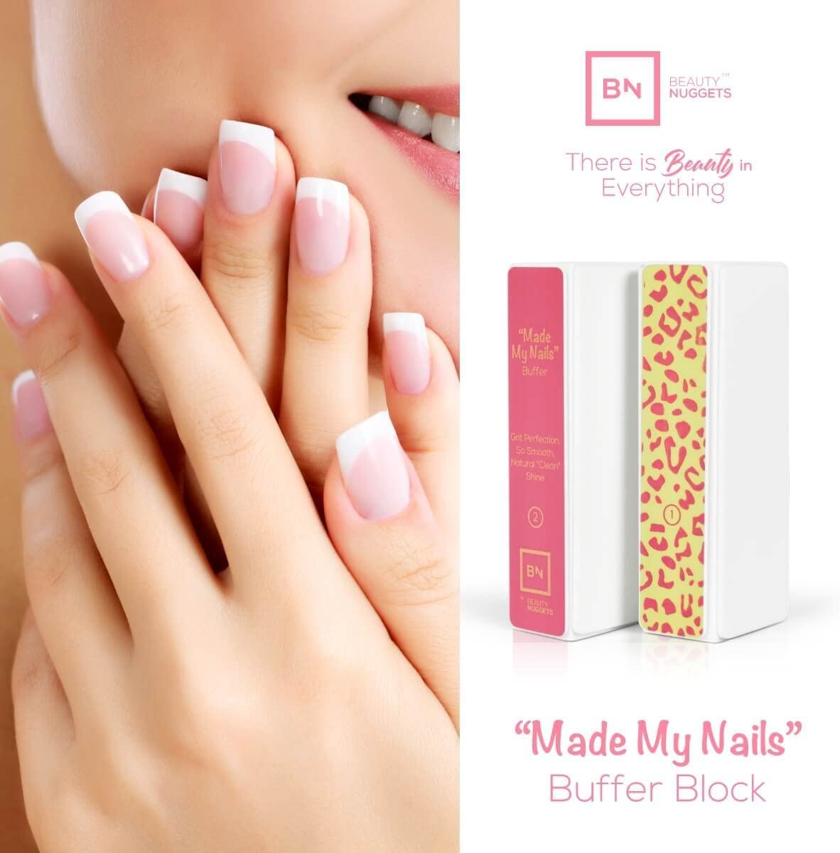 Professional 3-Way Nail Buffing Block with 120/180 Grit Nail File - Ultimate Shine for Smooth & Glossy Nails - Perfect Manicure Kit for Home Salon, Nail Art, and DIY Nail Care
