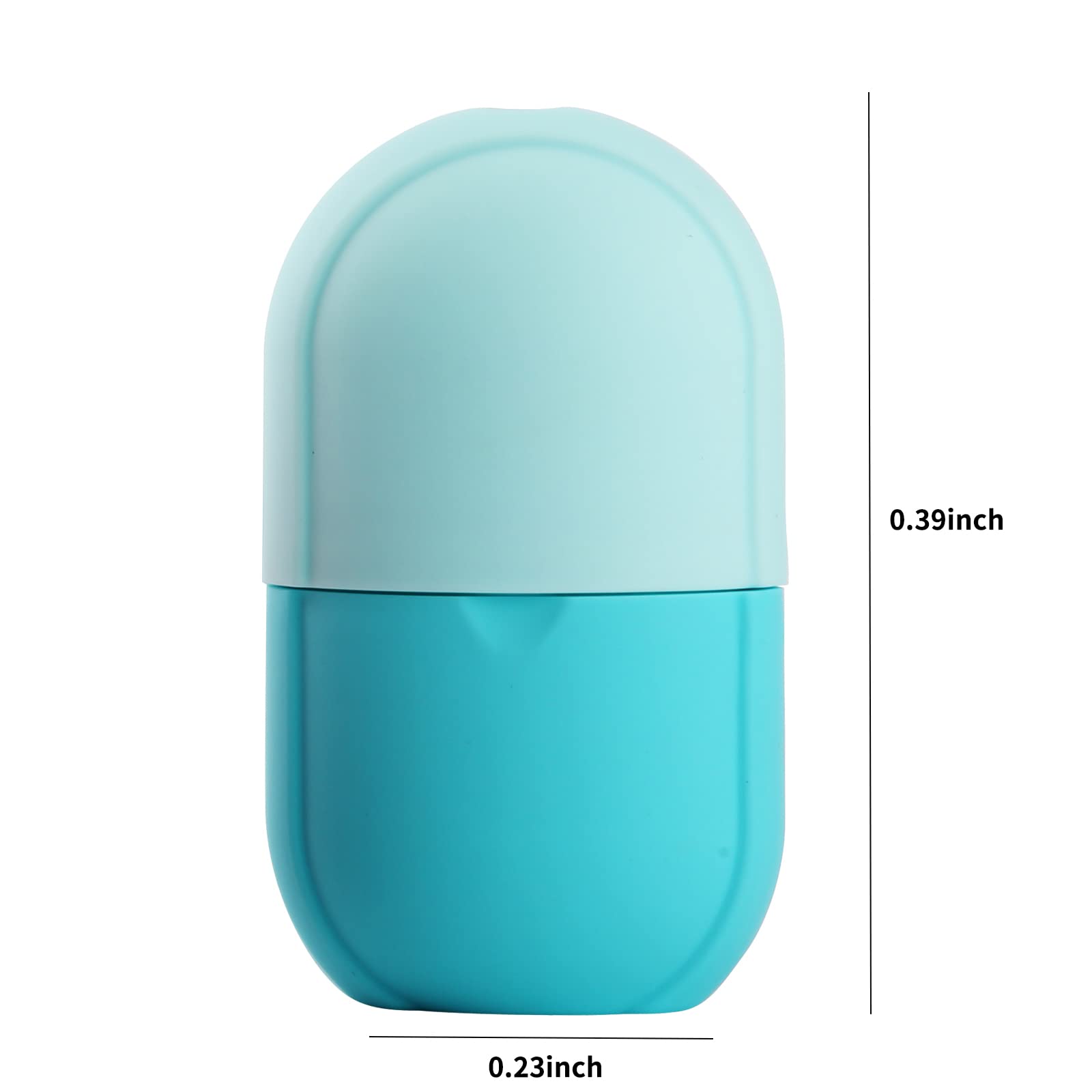 Ice Roller for Face and Eyes - Beauty Cube to Brighten Skin, Enhance Natural Glow & Reduce Fine Lines | Oval Blue Facial Ice Roller for Skincare & Puffiness Relief | Perfect for Morning Routine & Post-Workout Recovery