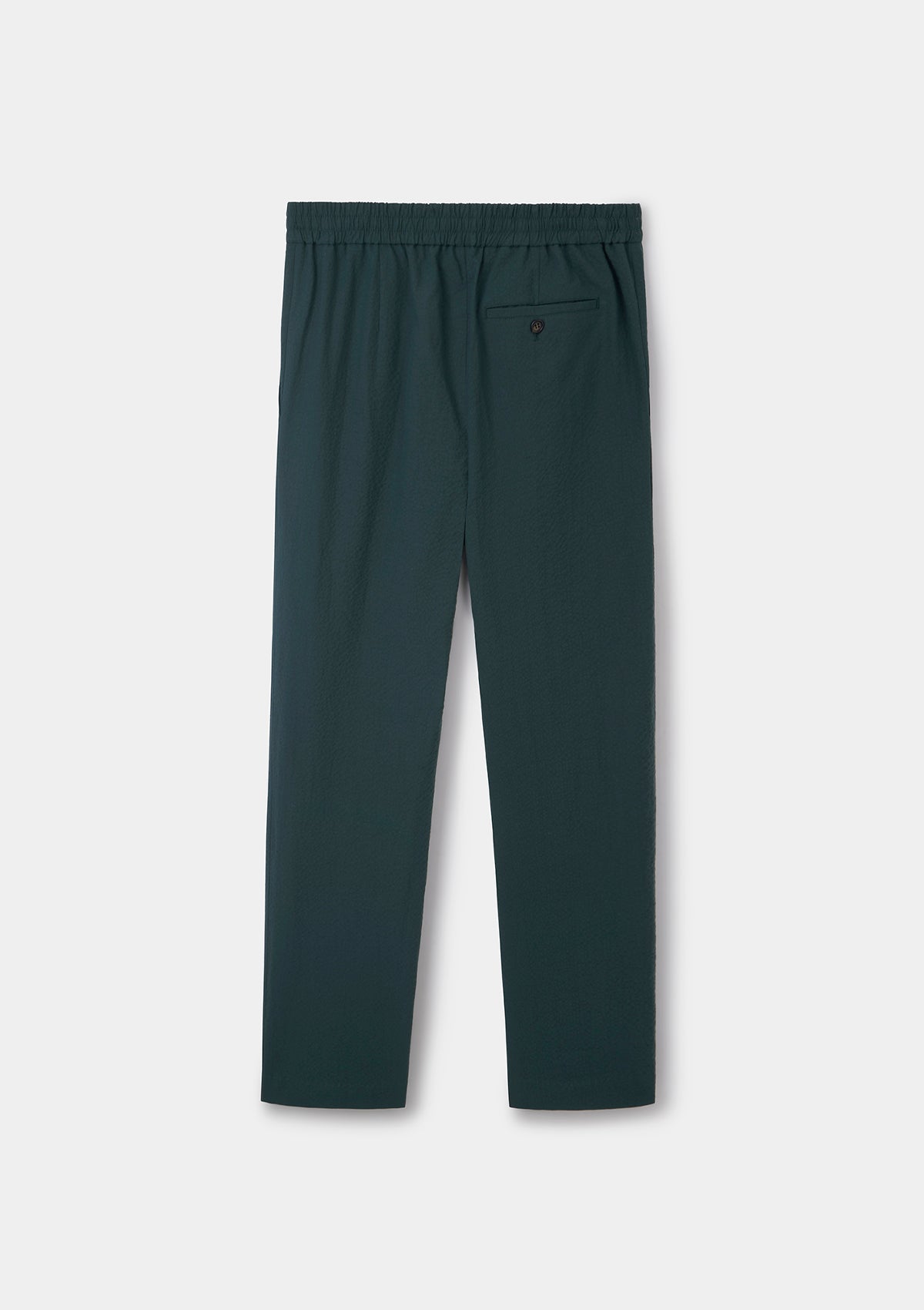 Stylish Teal Seersucker Drawstring Pants for Women - Comfortable Summer Casual Wear for Beach, Vacation & Outdoor Activities