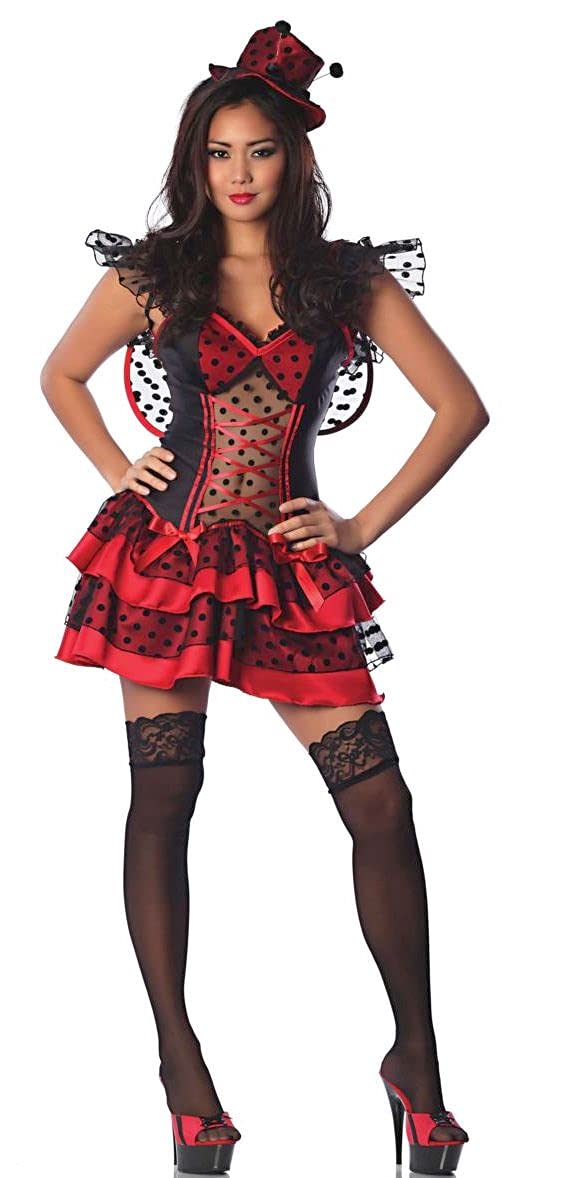 Sexy Little Red Bug Costume for Women - Fun & Flirty Halloween Outfit, Cosplay, or Themed Party Costume