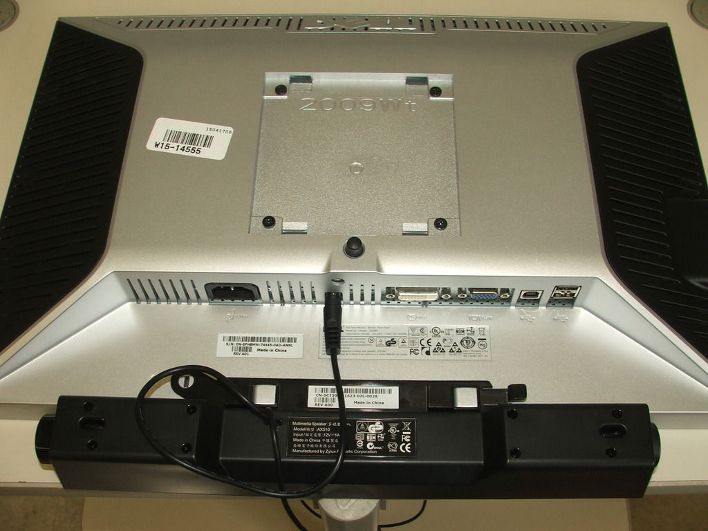 Dell AX510 Black Stereo Soundbar Speaker for Dell Monitors - USB-Powered Computer Audio for Home Office & Gaming Setup