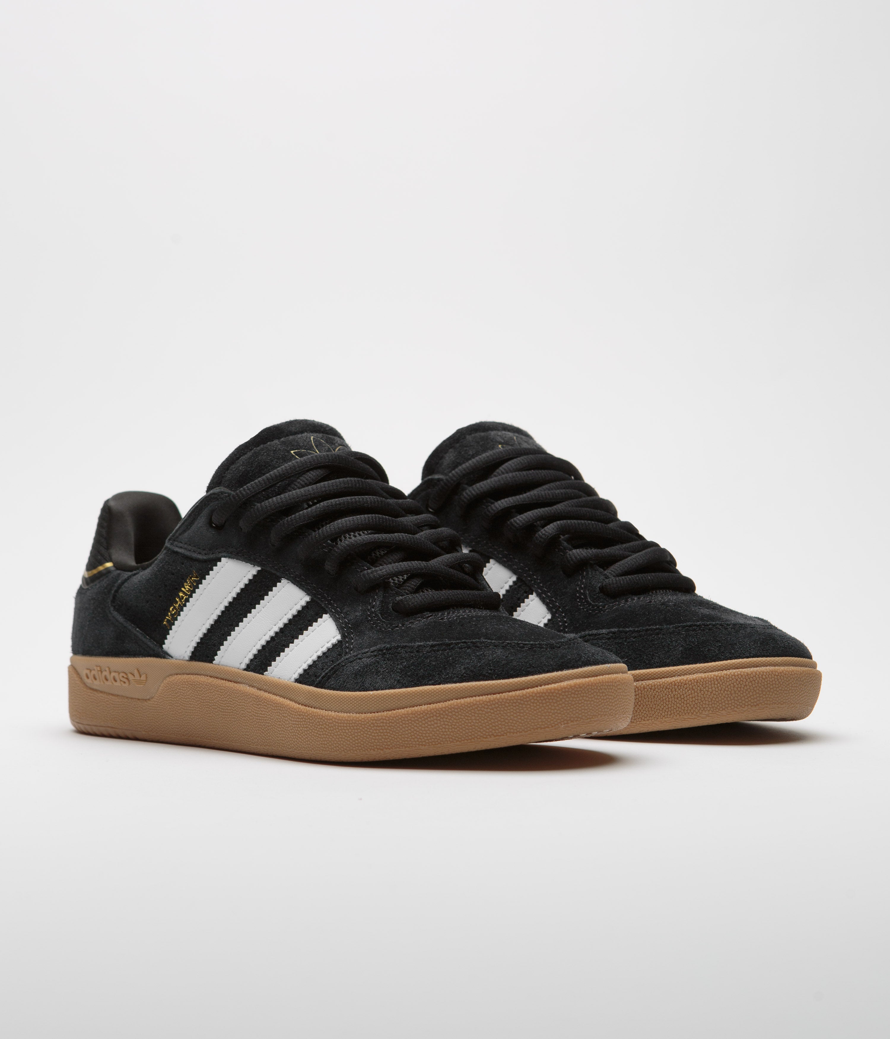 Adidas Tyshawn Low Sneakers - Men's Basketball Shoes in Core Black/FTWR White/Gum4 - Perfect for Streetwear & Casual Wear