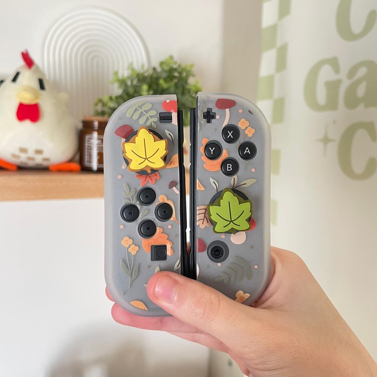 Best Leaf Thumb Grips for Nintendo Switch Joy-Con - Ergonomic Gaming Accessories for Comfort & Control - Perfect for Switch, Switch Lite & OLED Models - Enhance Your Gaming Experience