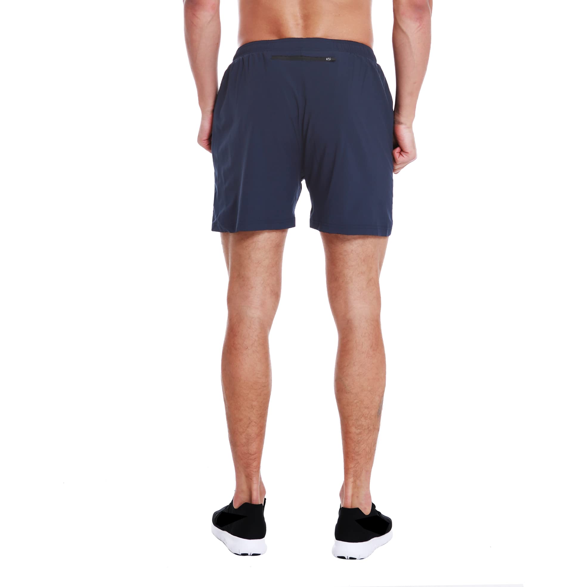 EZRUN Men's 5 Inch Quick Dry Running Shorts with Liner & Zipper Pockets - Lightweight Athletic Workout Shorts for Gym, Jogging, Hiking & Outdoor Sports
