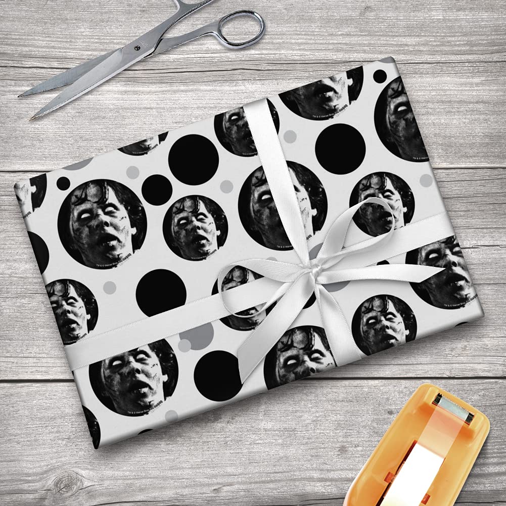 The Exorcist Regan Horror Movie Gift Wrap Paper Roll - Scary Halloween Party Decorations, Birthday Wrapping, Christmas Present Paper