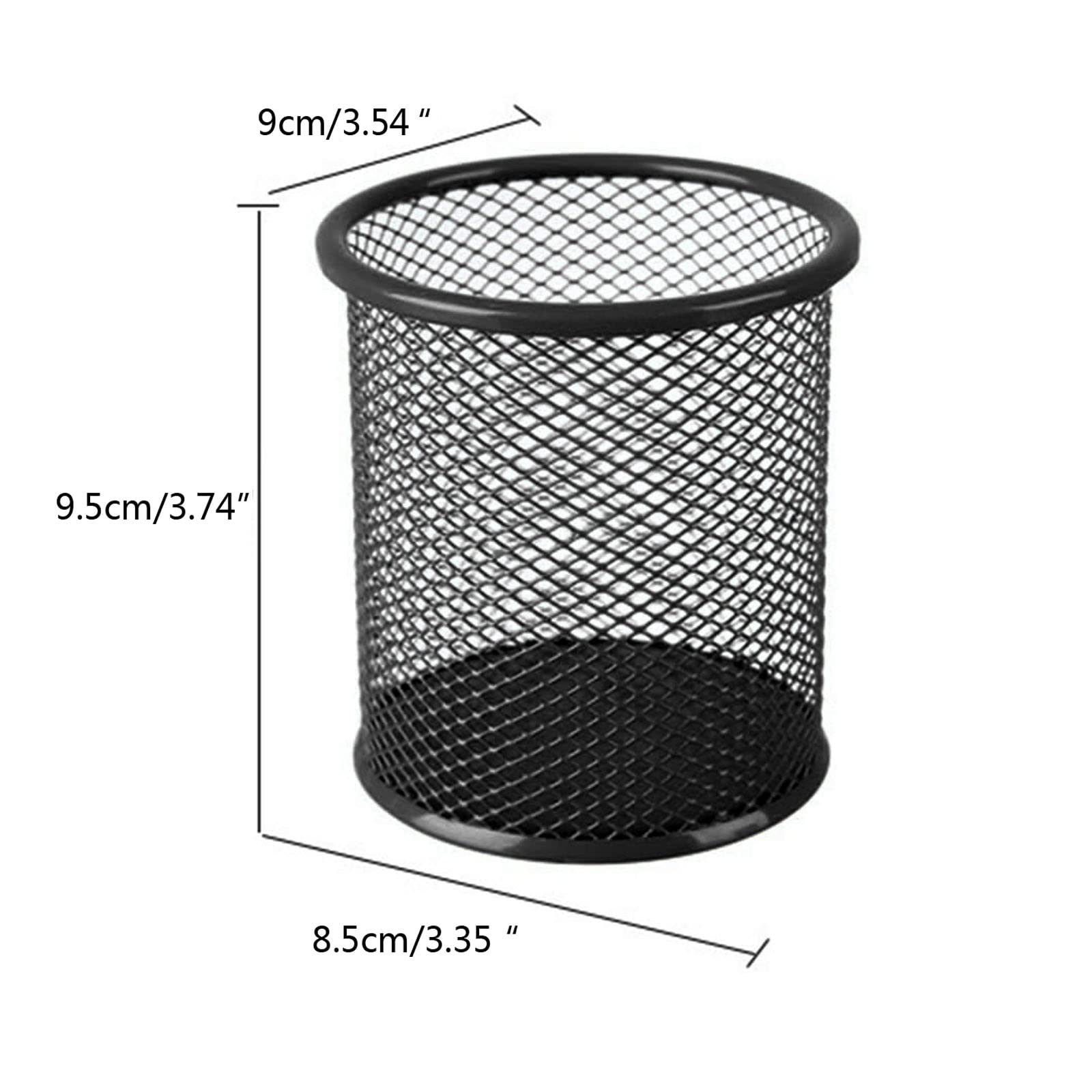 Metal Pen Holder for Office Desk - Pencil Cup Organizer for Stationery Storage