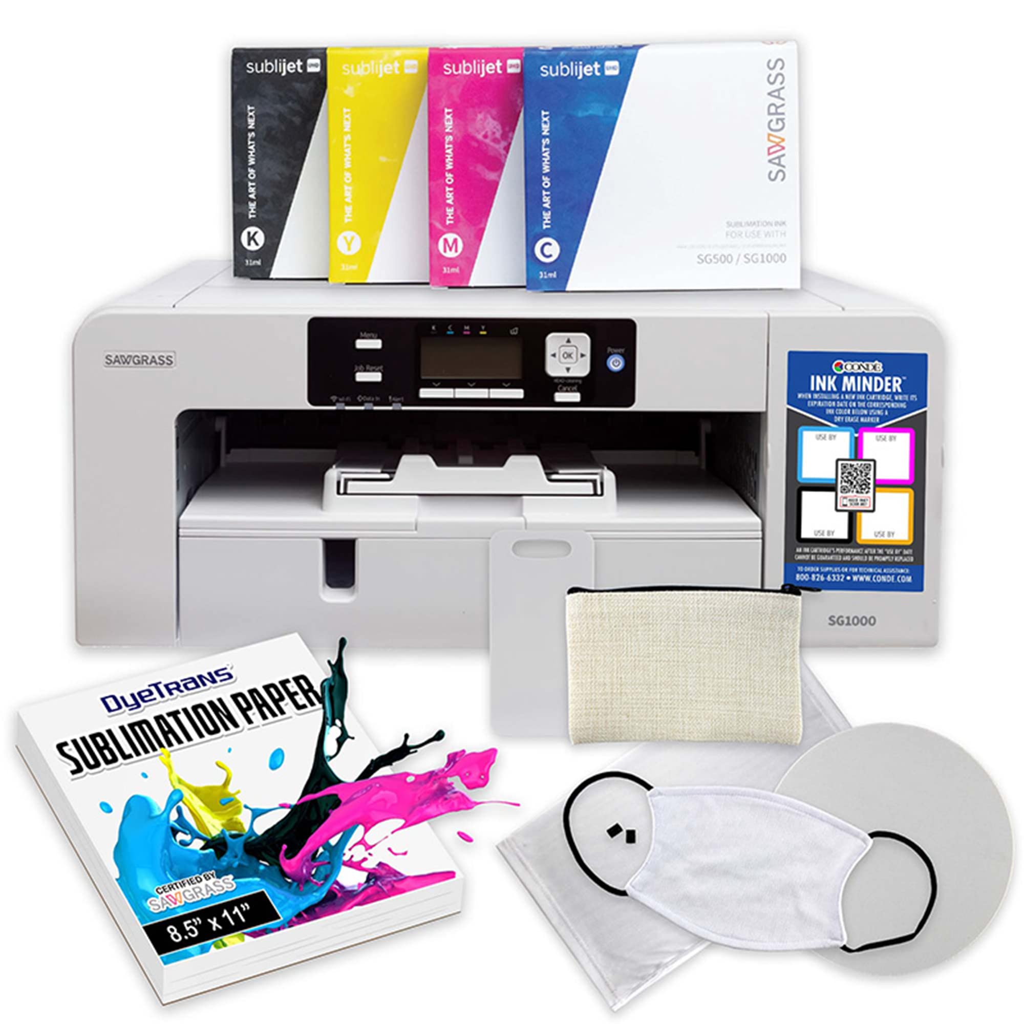Sawgrass SG1000 Sublimation Printer with Sublijet UHD Standard Installation Kit - Perfect for Custom T-Shirts, Mugs & Home Decor