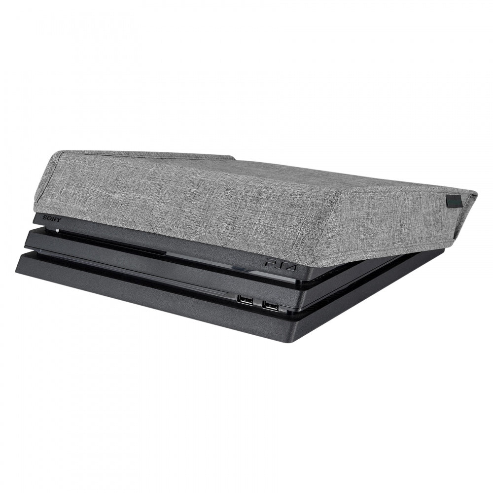 eXtremeRate Custom Gray Waterproof & Dustproof Protective Cover Sleeve for PS4 Pro Console - Durable Gaming Accessory for Enhanced Protection During Travel & Storage (Model: JYP4O0008GC)