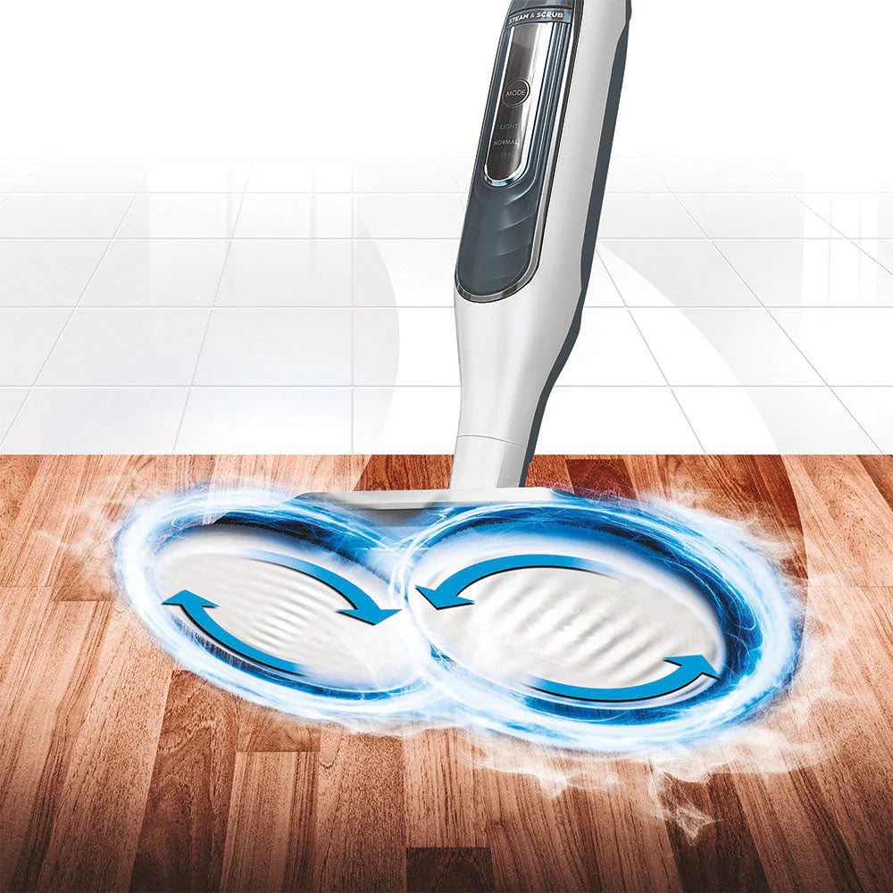 Shark Steam and Scrub Mop S7001 - Powerful Hard Floor Cleaner with Steam Mop and Scrubbing Brush for Deep Cleaning - Perfect for Tile, Laminate, and Hardwood Floors in Kitchens, Bathrooms, and Living Areas