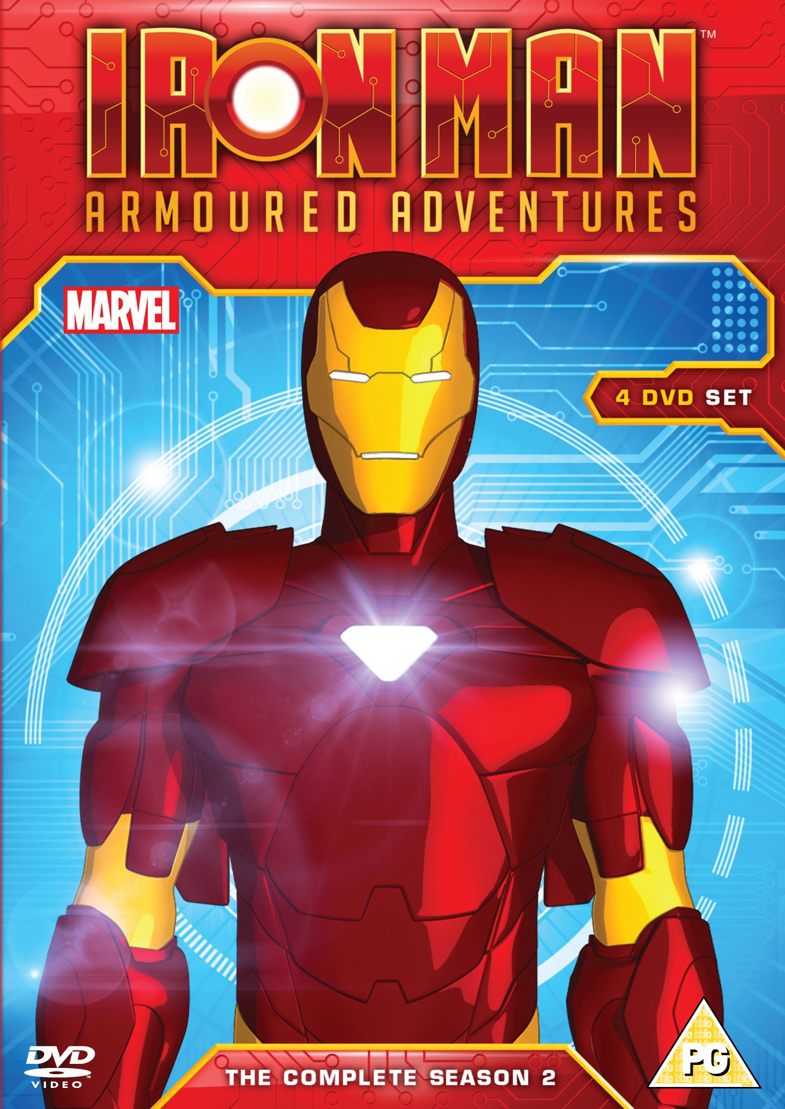 Iron Man Armored Adventures Season 2 DVD - Complete Series Collection | Marvel Superhero Action Animation | Perfect for Kids & Marvel Fans Gift