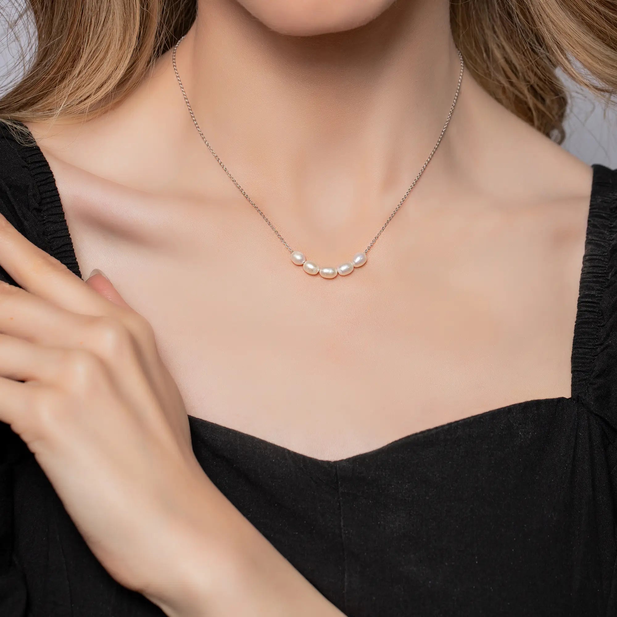 Elegant Pearl Bead Necklace for Women - 18K Gold Plated Bridal Jewelry Gift - Perfect for Weddings, Anniversaries & Special Occasions