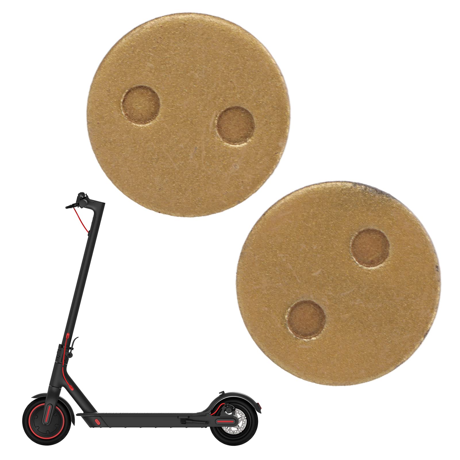 High Friction Metal Brake Pads 21mm - Replacement Heat Resistant Brake Pads for Xiaomi M365 & 1S Electric Scooter - Perfect for Urban Commuting & Last Mile Transportation