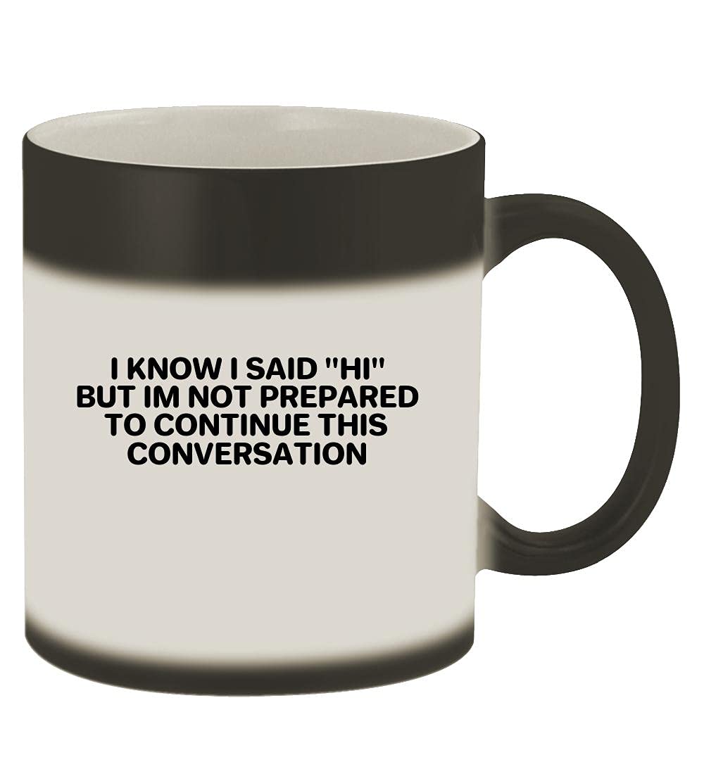 11oz Magic Color Changing Mug - Matte Black Heat Sensitive Coffee Cup | Reveals Hidden Message When Hot | Perfect for Gifts, Office Use & Funny Conversations