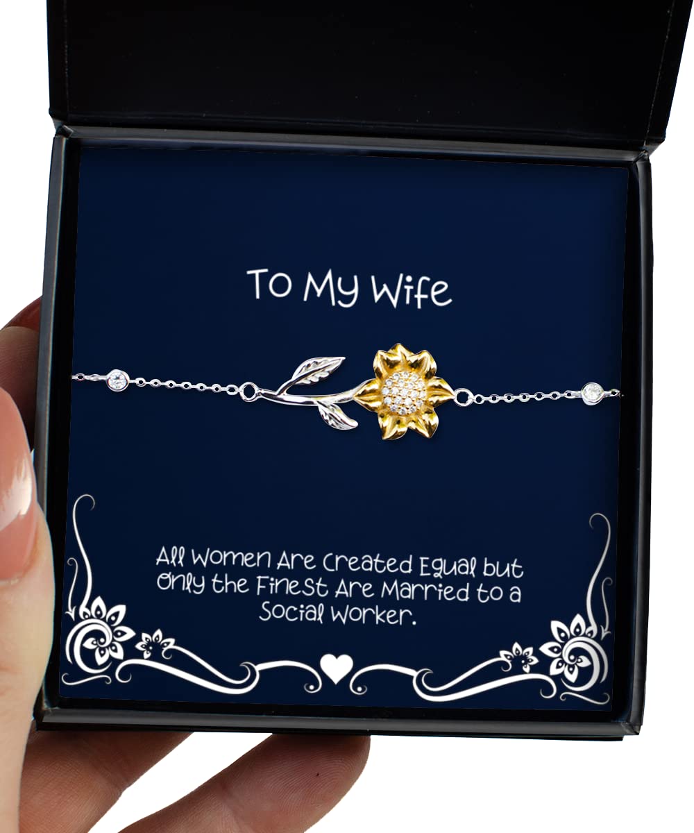 Unique Sunflower Bracelet for Women - Elegant Wife Gift, Valentine's Day Present | Perfect for Anniversary, Birthday & Special Occasions