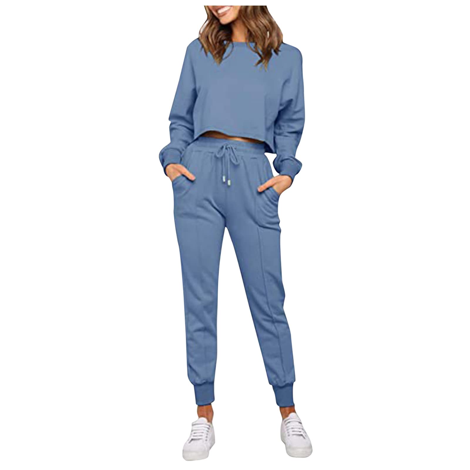 Women's Tie Dye Lounge Set - Soft Hooded Sweatshirt & Jogger Pants Comfy Tracksuit for Home, Yoga & Casual Wear | Trendy Matching Outfit for Relaxation & Running Errands