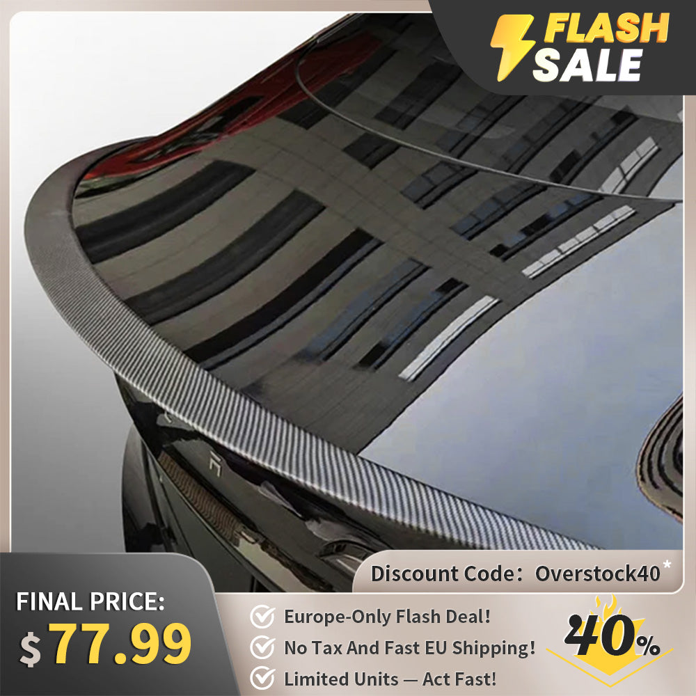 High-Performance Rear Spoiler for Tesla Model 3 Highland 2024+ | Carbon Fiber Trunk Lip | EU Stock Available | Enhances Aerodynamics & Sporty Look for Street Racing & Car Shows
