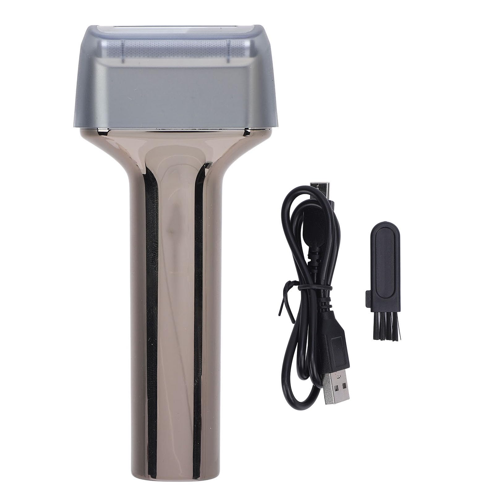 Premium USB-C Rechargeable Electric Razor for Men - Digital Display, Dual Blade System - Portable Travel Trimmer for Face & Beard Grooming - Perfect for Home, Office, Car & Travel Use