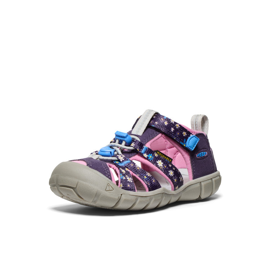 Little Kids' Seacamp II CNX Water Shoes | Daisies/Marina Print | Non-Slip Beach & Pool Shoes for Toddlers & Infants | Perfect for Swimming, Splash Pads & Outdoor Play