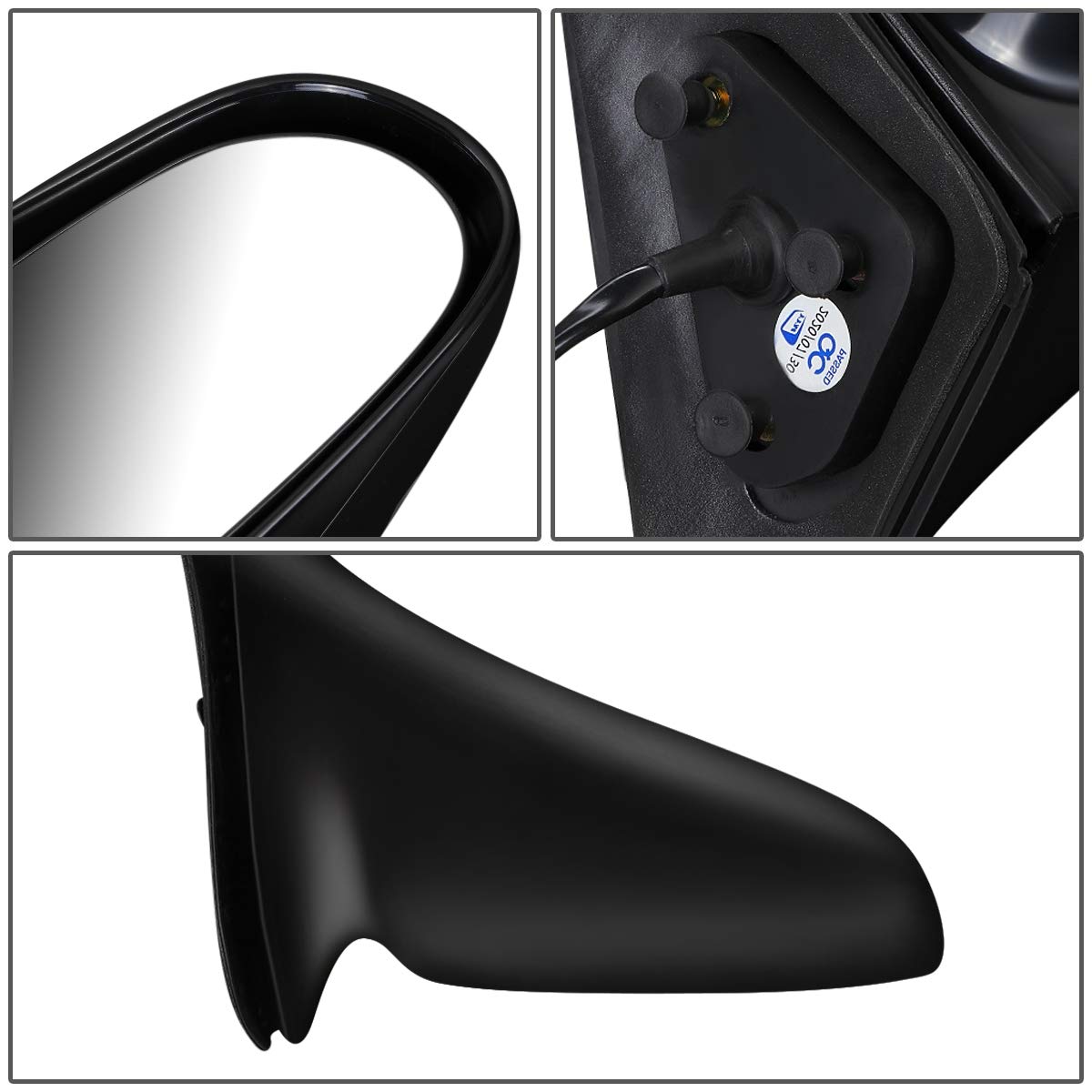 DNA Motoring OEM-MR-GM1321229 Right Side Power Mirror Replacement for 1998-2002 Chevrolet Prizm | Compatible with Power Adjustment | Perfect for Parking Safety & Blind Spot Visibility
