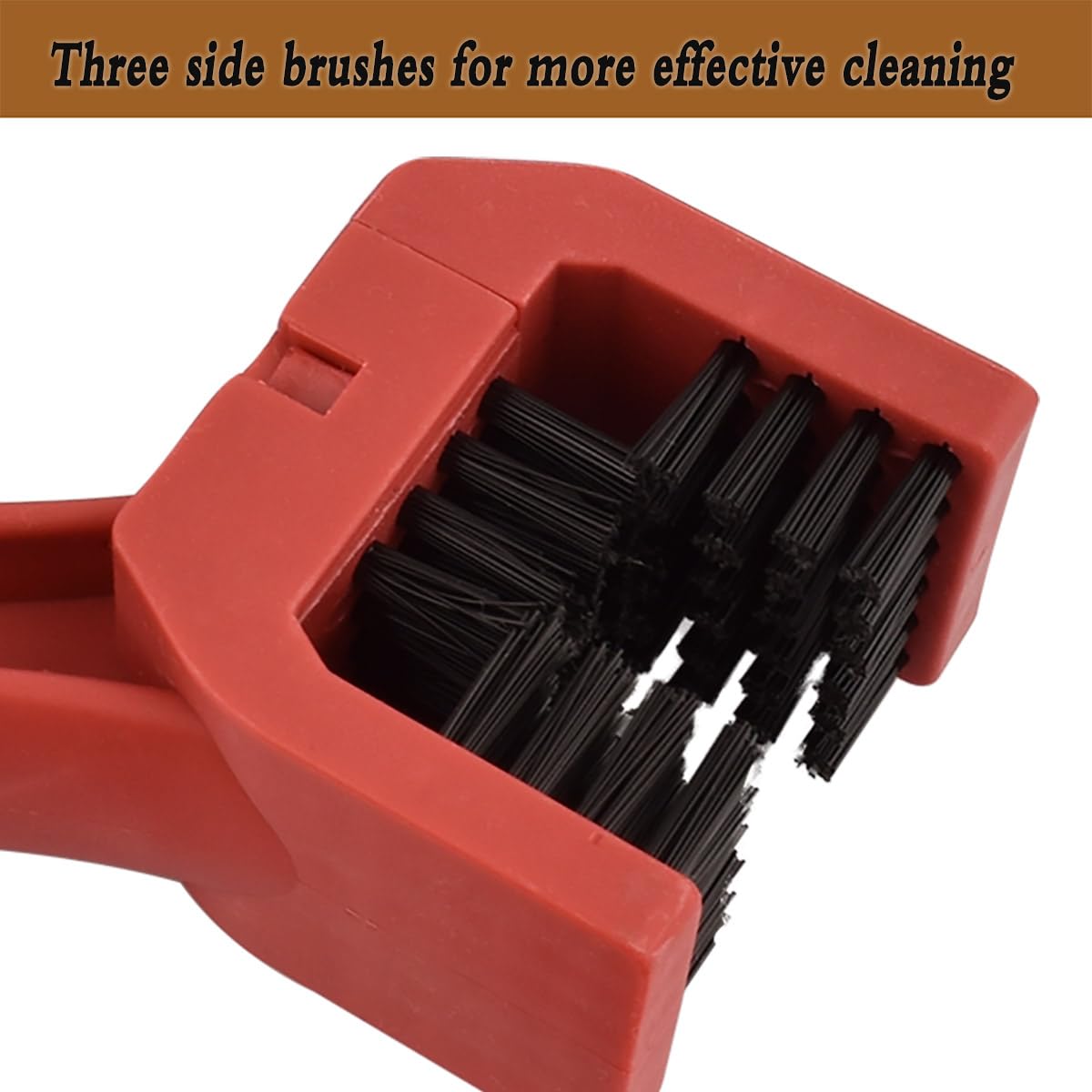 Bike Chain Cleaner Brush - Motorcycle & Bicycle Chain Washer Tool for Easy Cleaning
