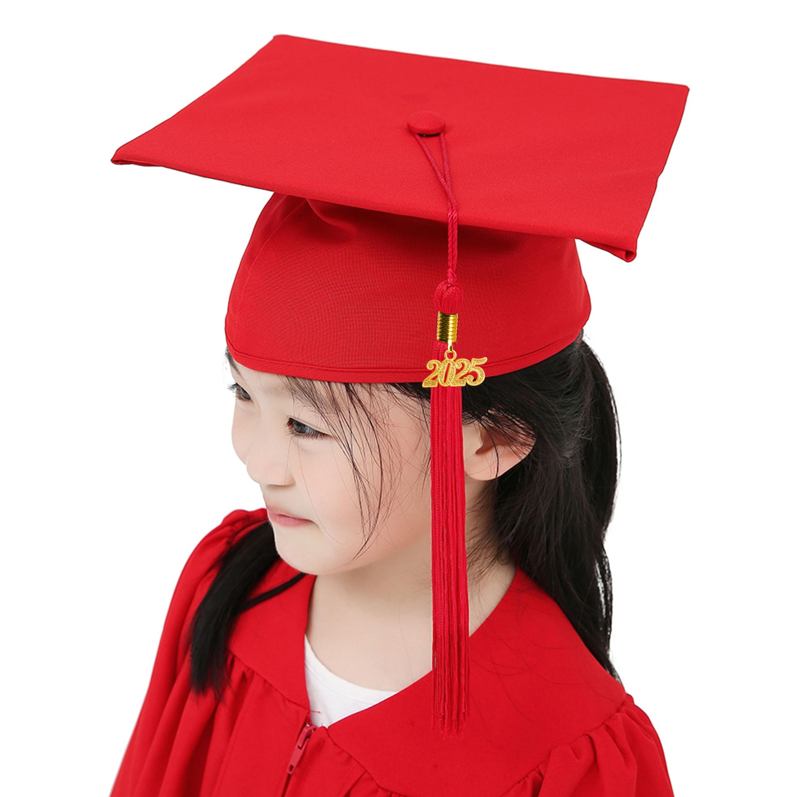 2025 Kindergarten Graduation Gown & Cap Set with Matte Finish Tassel - Perfect for Preschool Ceremonies & Photo Shoots