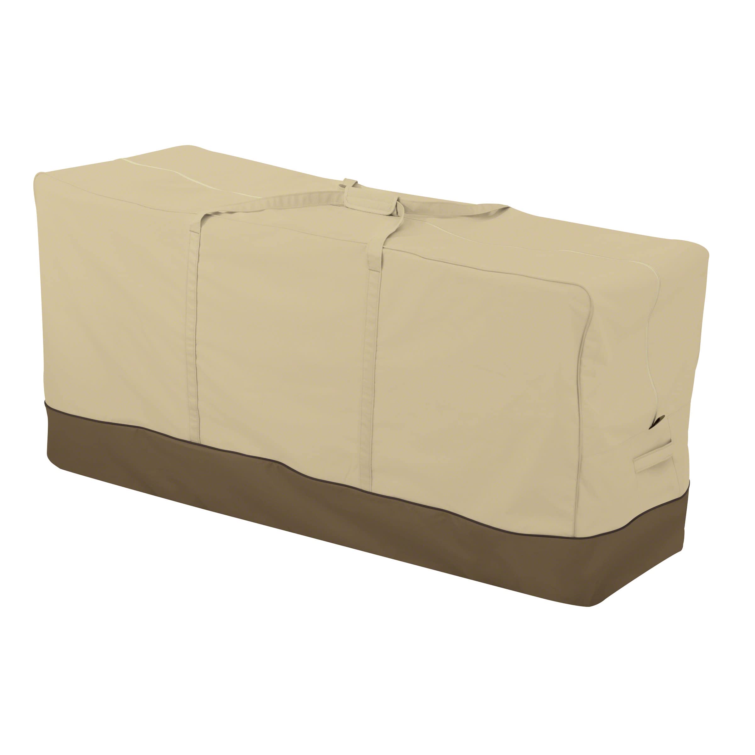 Classic Accessories Veranda Water-Resistant 60 Inch Patio Cushion & Cover Storage Bag | Durable Outdoor Furniture Protector for Patio, Deck, and Garden Use