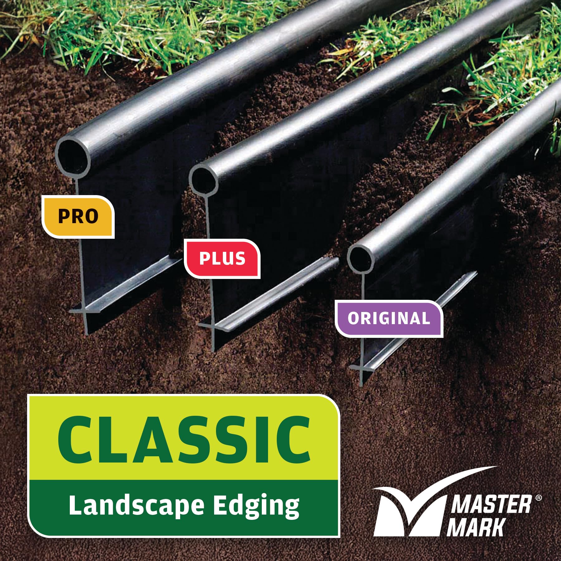 MASTER MARK Plus Landscape Coiled Edging - Durable Garden Border, Lawn & Flower Bed Edging for Playgrounds & Landscaping | Perfect for Yard Decoration, Pathway Borders & Outdoor Design