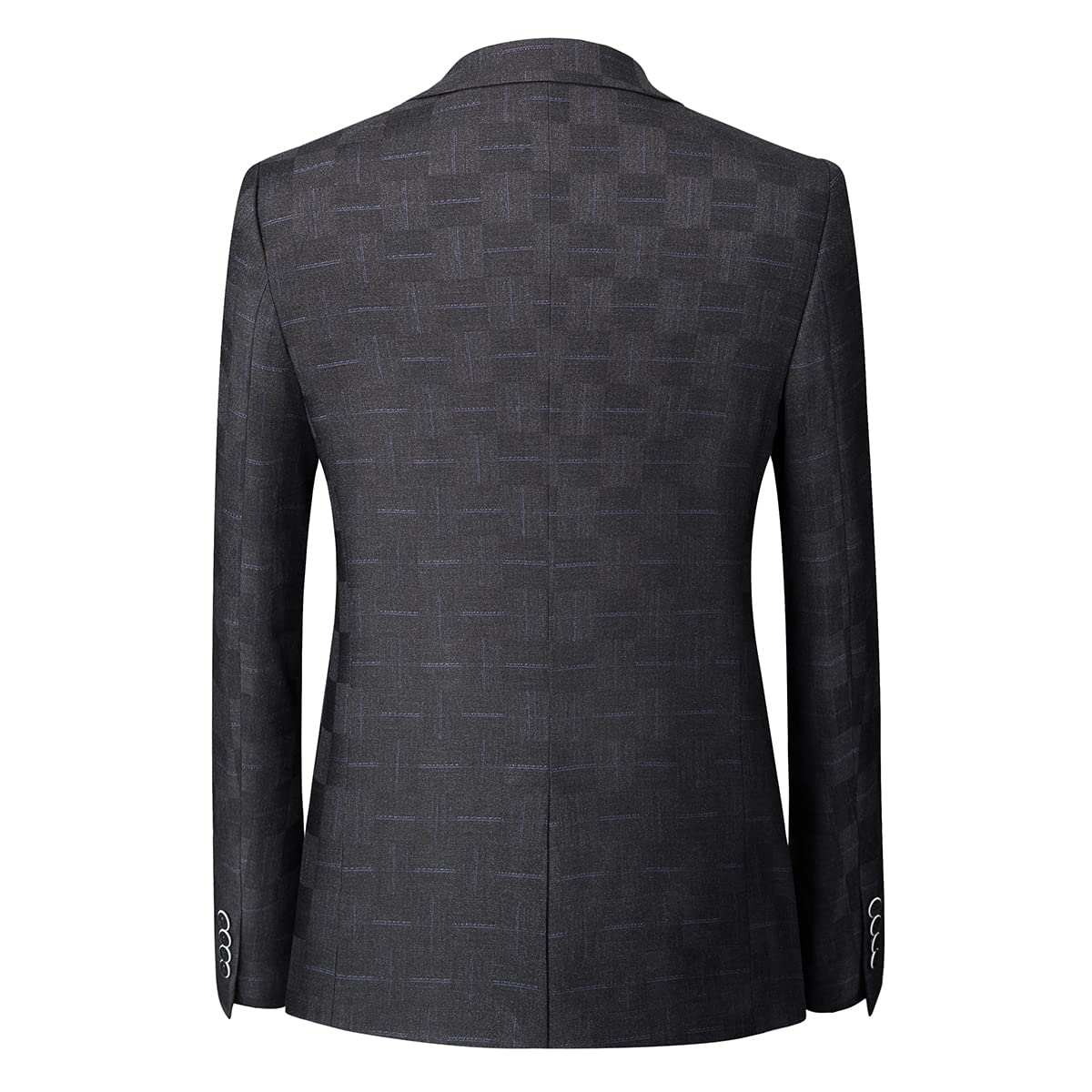 Men's Slim Fit Plaid Suit 3-Piece Set - Vintage Checkered Tuxedo for Wedding, Business & Party | Blazer, Pants & Vest | Formal & Casual Occasions