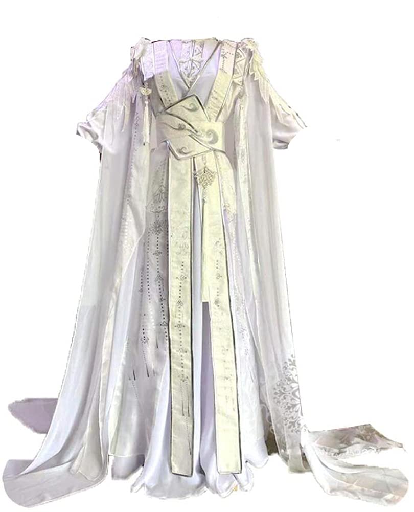 Chu Wanning Cosplay Costume - Xie Lian White Hanfu Outfit for Anime Conventions & Heaven Official's Blessing Events | Perfect for Cosplay, Halloween & Themed Parties