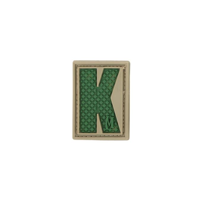 Letter K Morale Patch - Embroidered Iron-On Patch for Jackets, Hats & Bags - Custom Name Initials for Military, Police & Outdoor Enthusiasts