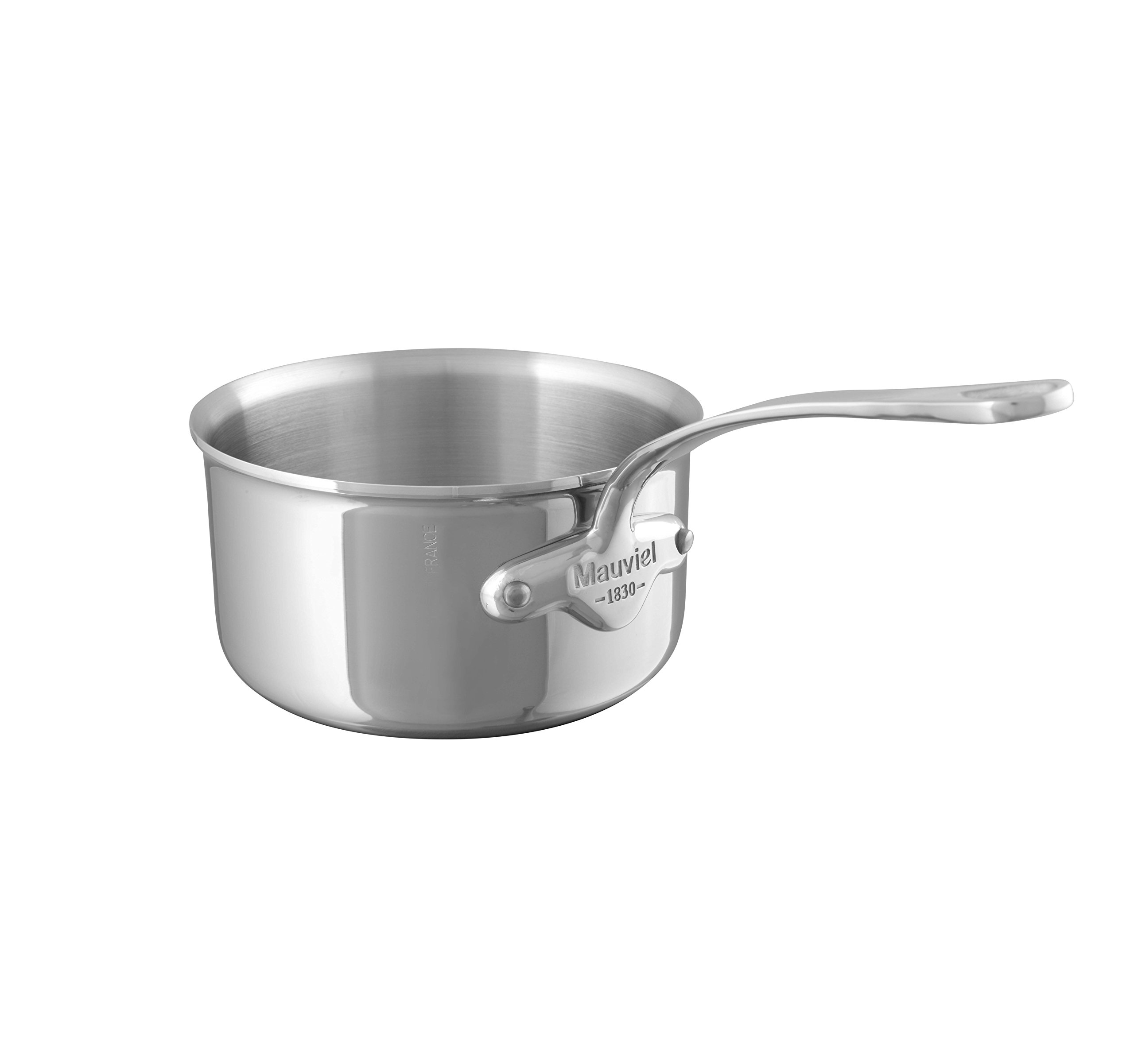 Premium Mauviel M'Cook 5-Ply Stainless Steel Sauce Pan with Cast Handle - 2.6 Qt (2.5L) French-Made Cookware for Professional Chefs & Home Cooking - Perfect for Sauces, Stews & Gourmet Meal Preparation
