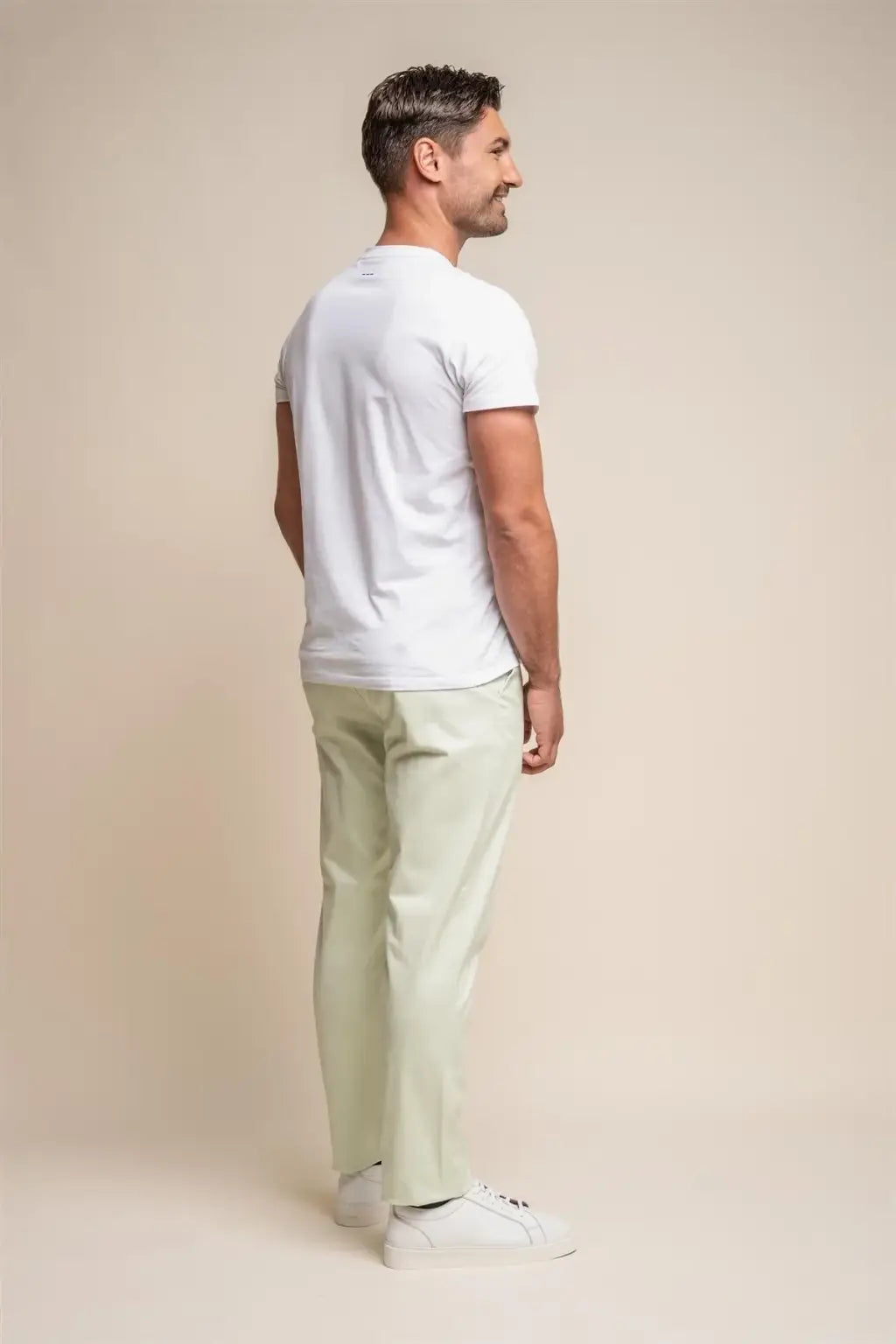 Cavani Men's Dakota Sage Chino Pants - Classic Slim Fit Stretch Comfort Casual Dress Pants for Work, Office & Business Attire | Perfect for Professional & Smart Casual Outfits