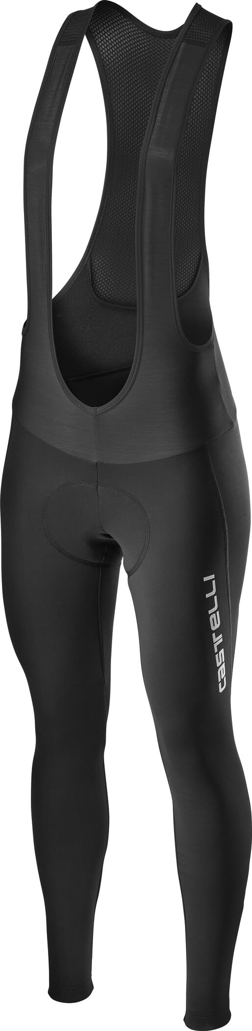 CASTELLI Men's Cycling Bib Shorts - Breathable & Padded for Comfort - Black - Size L - Perfect for Road Biking & Indoor Training