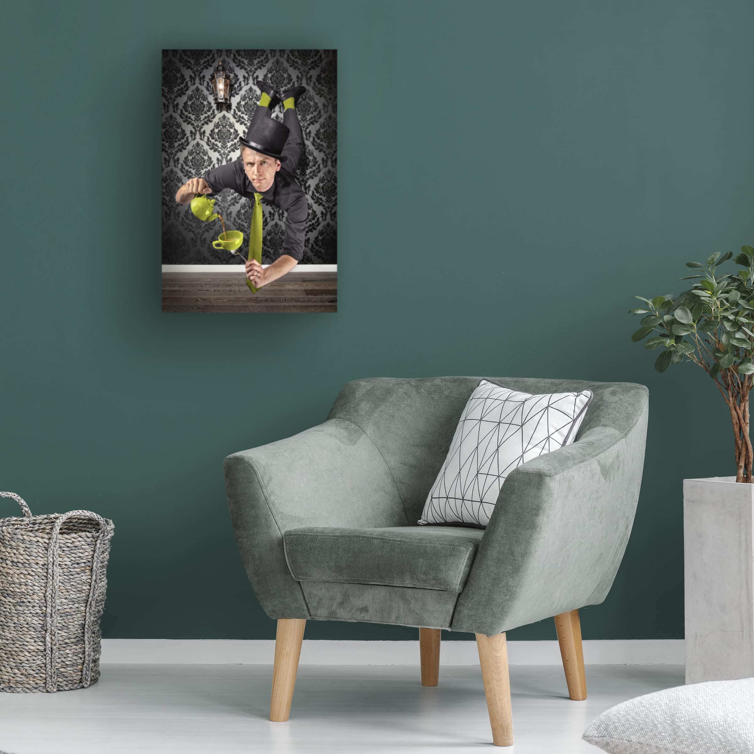 Trademark Fine Art 'Insanitea' Canvas Wall Art by Christophe Kiciak - Modern Home Decor for Living Room, Bedroom & Office