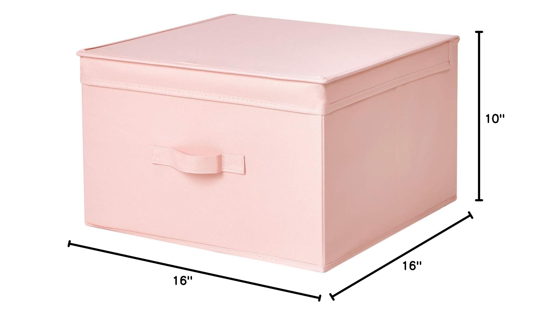 DormCo Jumbo Storage Box - Extra Large College Dorm Organizer with Lid - Rose Quartz Pink - Perfect for Closet, Under Bed & Dorm Room Storage