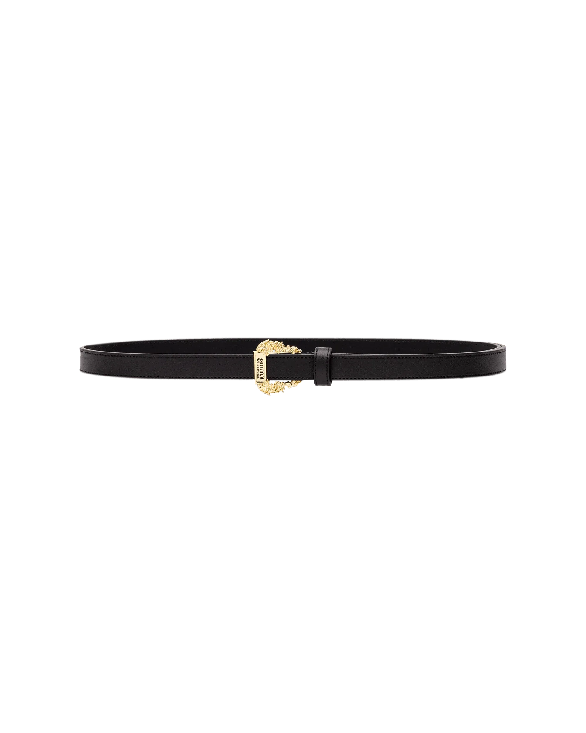 Luxury Gold Embroidered Logo Leather Belt for Men - Stylish Dress & Casual Wear - Perfect for Office, Parties & Everyday Fashion