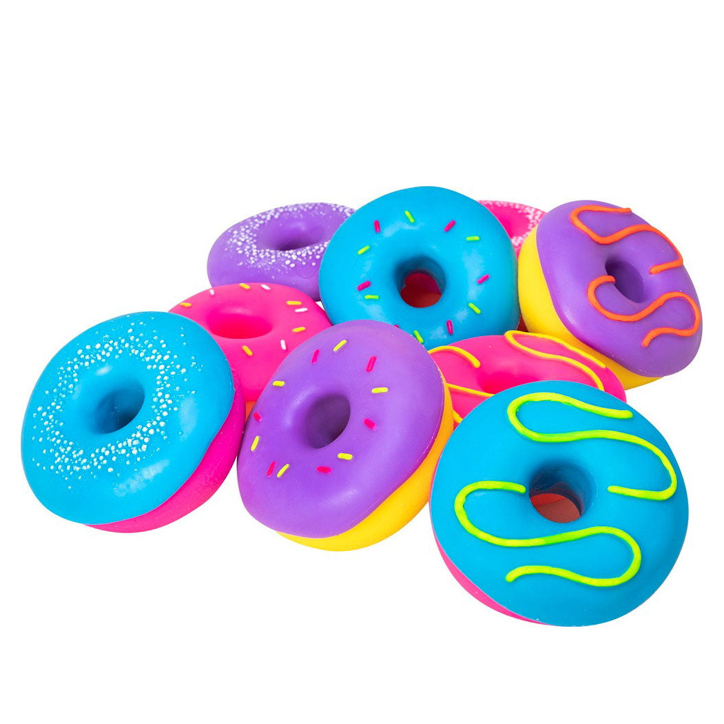Schylling Needoh Doughnuts - Fun Stress Relief & Sensory Fidget Toys for Kids & Adults - Perfect for Anxiety Relief, Office Desk Toys, and Classroom Focus Tools