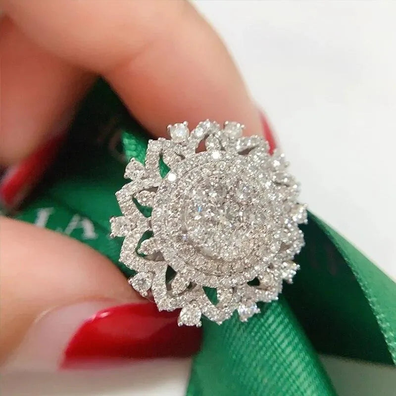 18K White Gold 1.3 Carat Natural Diamond Engagement Ring with GIA Certificate - Elegant Wedding Jewelry for Proposals & Anniversaries
