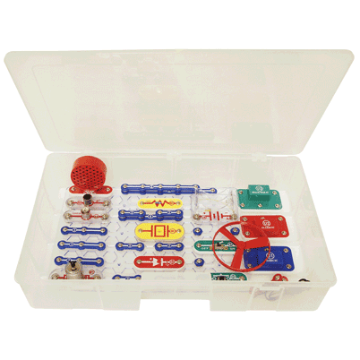 Snap Circuits Jr. SC-100 Electronics Exploration Kit - STEM Learning Toy for Kids Ages 8+ with 100+ Fun Experiments - Perfect for Homeschooling & Classroom Science Projects