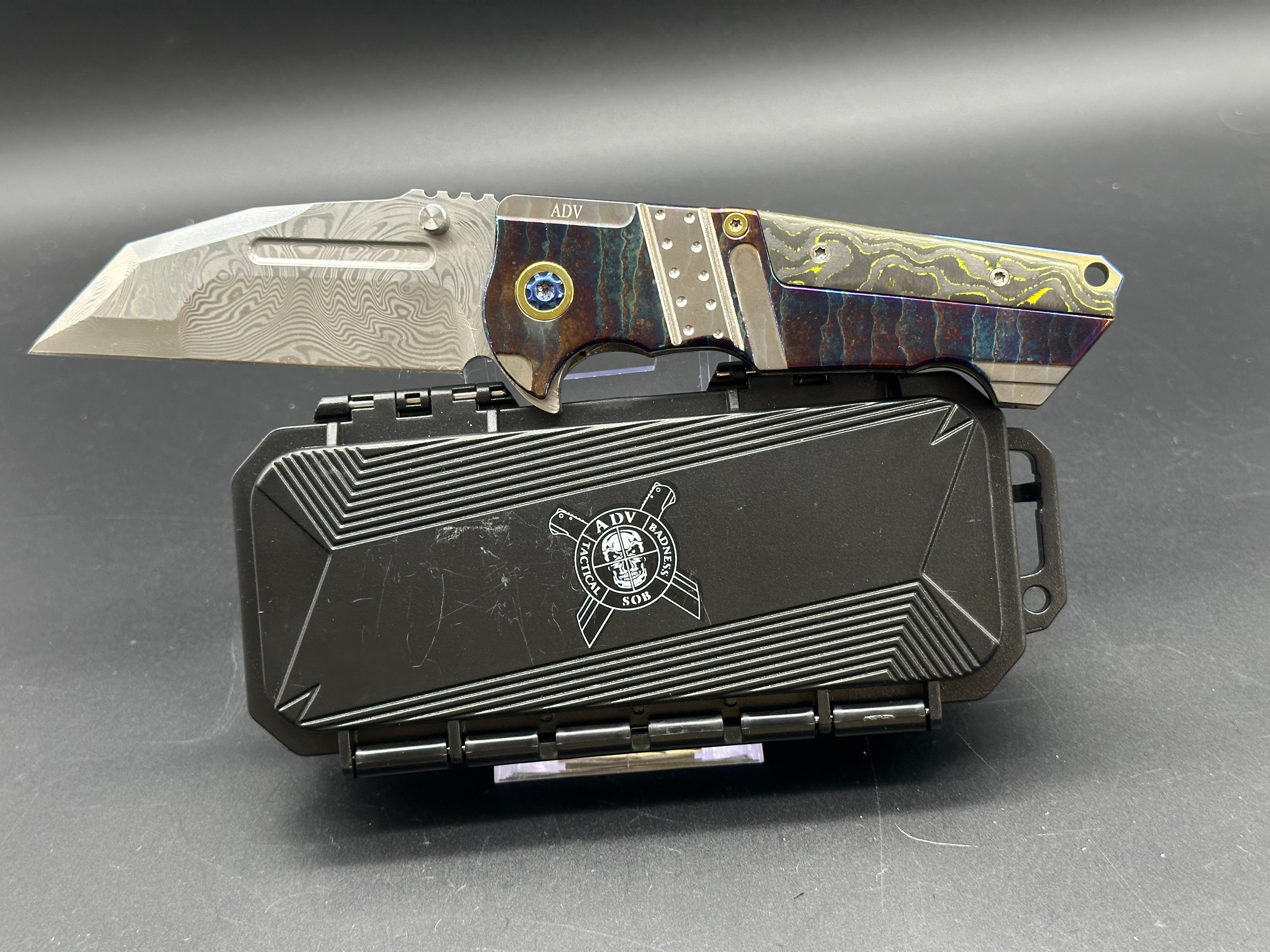 Andre De Villiers Custom Invader Knife - High-Quality Handmade Tactical Folding Knife for Outdoor, Survival, and EDC Use