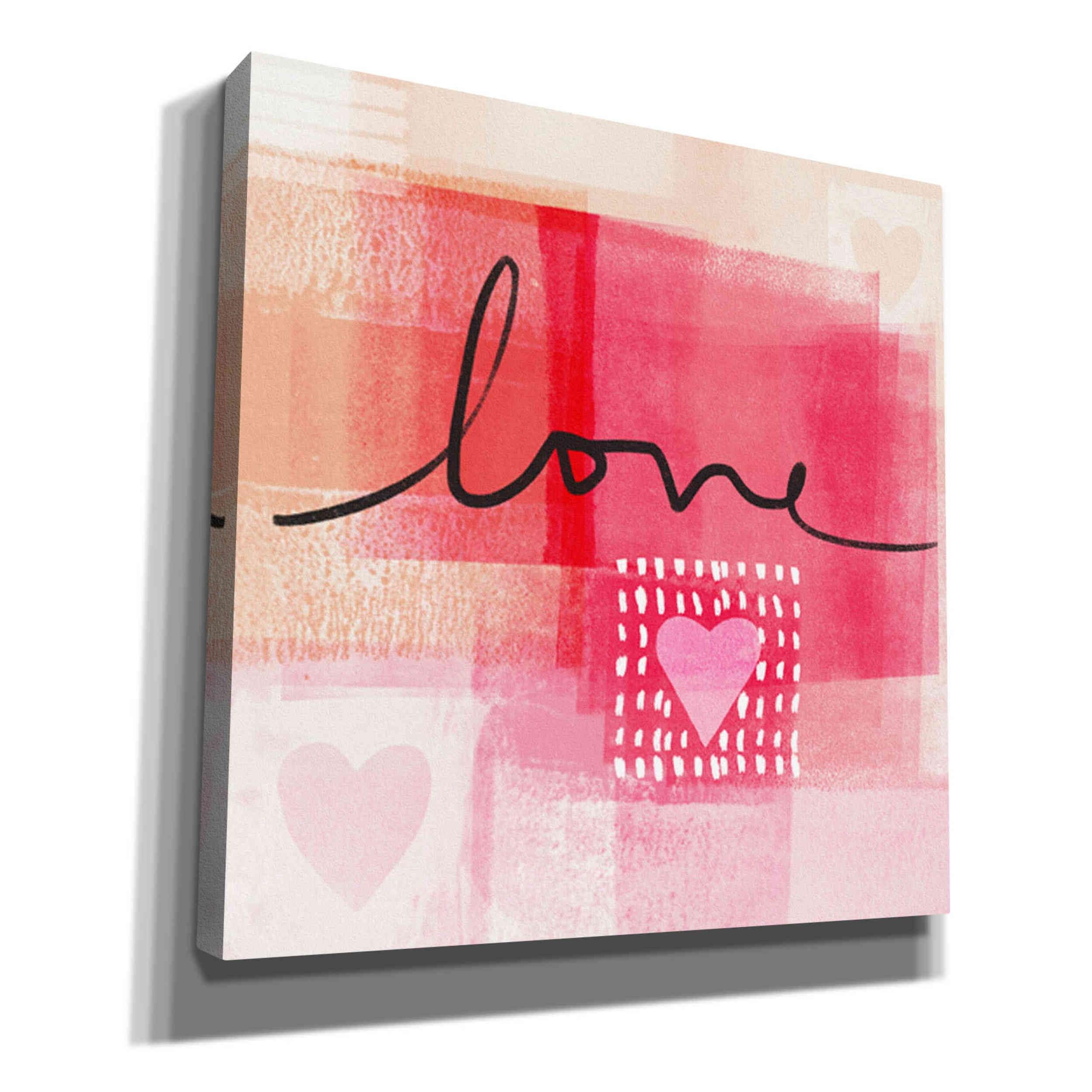 Love I by Linda Woods - 37x37 Inch Canvas Wall Art for Living Room, Bedroom & Office Decor | Modern Abstract Painting, Ready to Hang