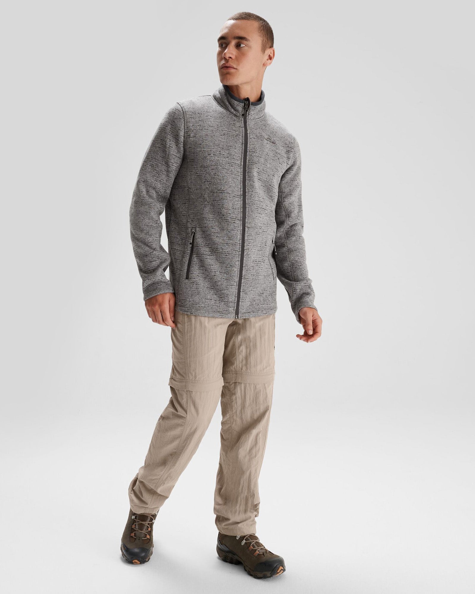 Men's Aikman Fleece Jacket - Steel Grey Marle | Warm & Comfortable Winter Outerwear for Outdoor Activities & Casual Wear