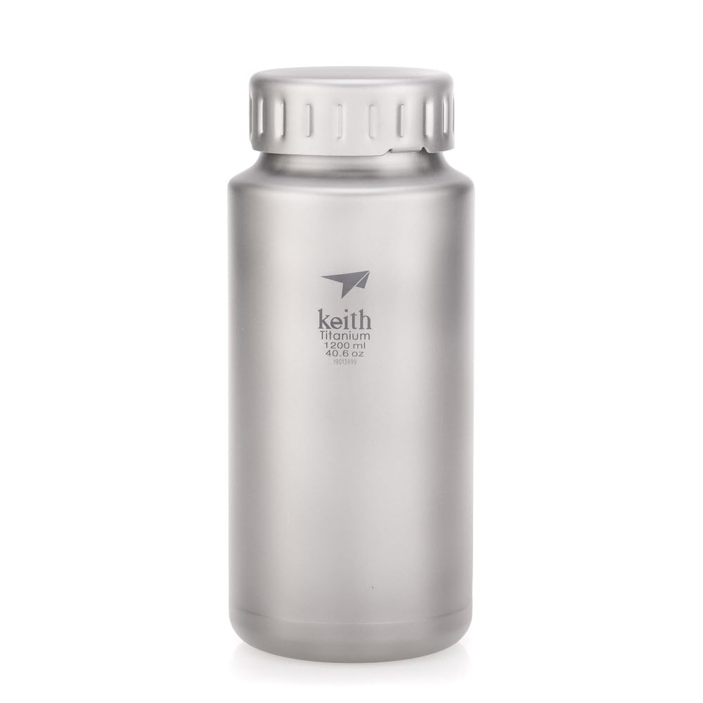 Premium 1.2L Titanium Sports Water Bottle - Lightweight, Durable & BPA-Free for Hiking, Gym & Outdoor Adventures