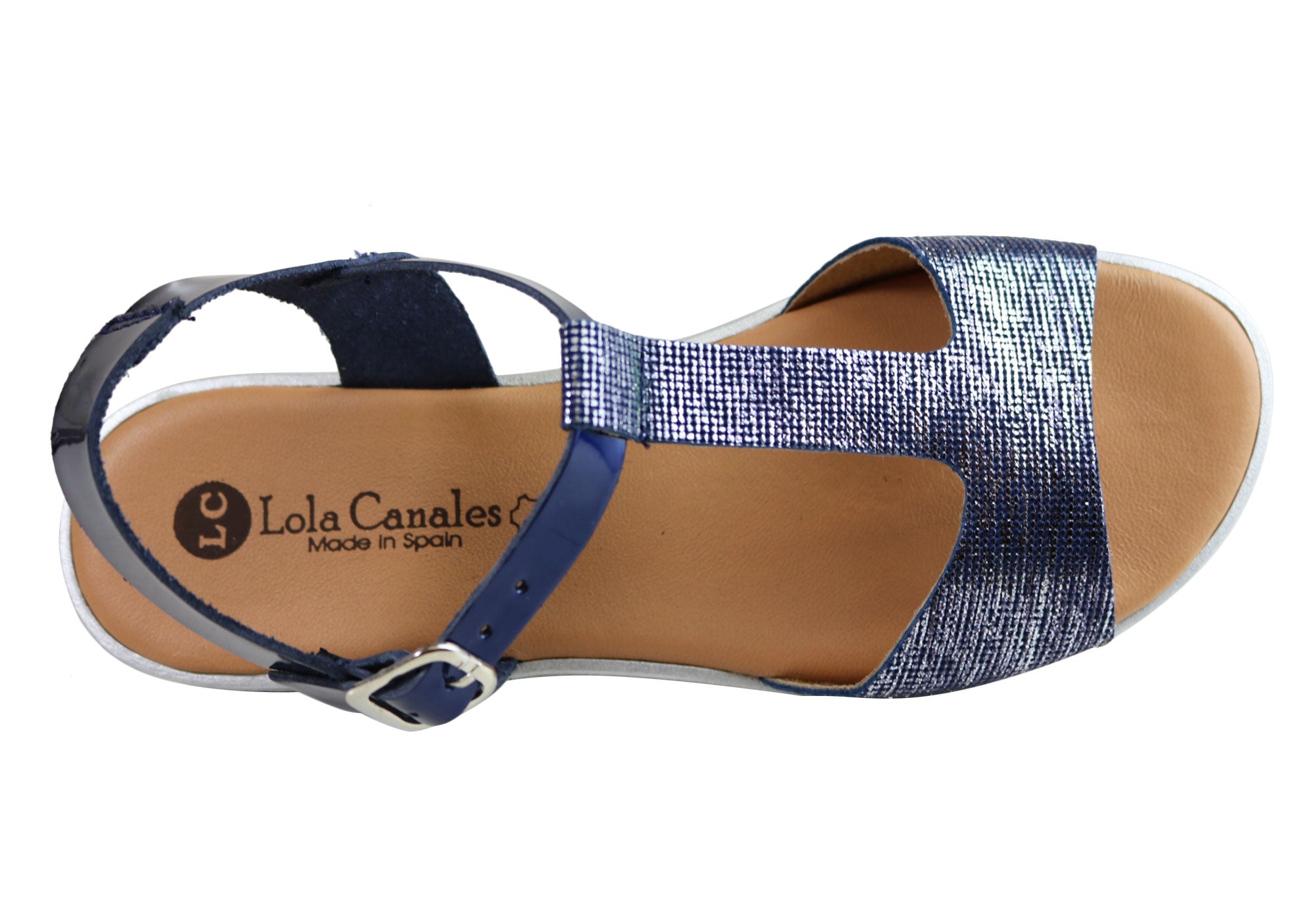 Lola Canales Ola Women's Comfortable Flat Leather Sandals - Handmade in Spain - Perfect for Summer, Beach & Casual Outings