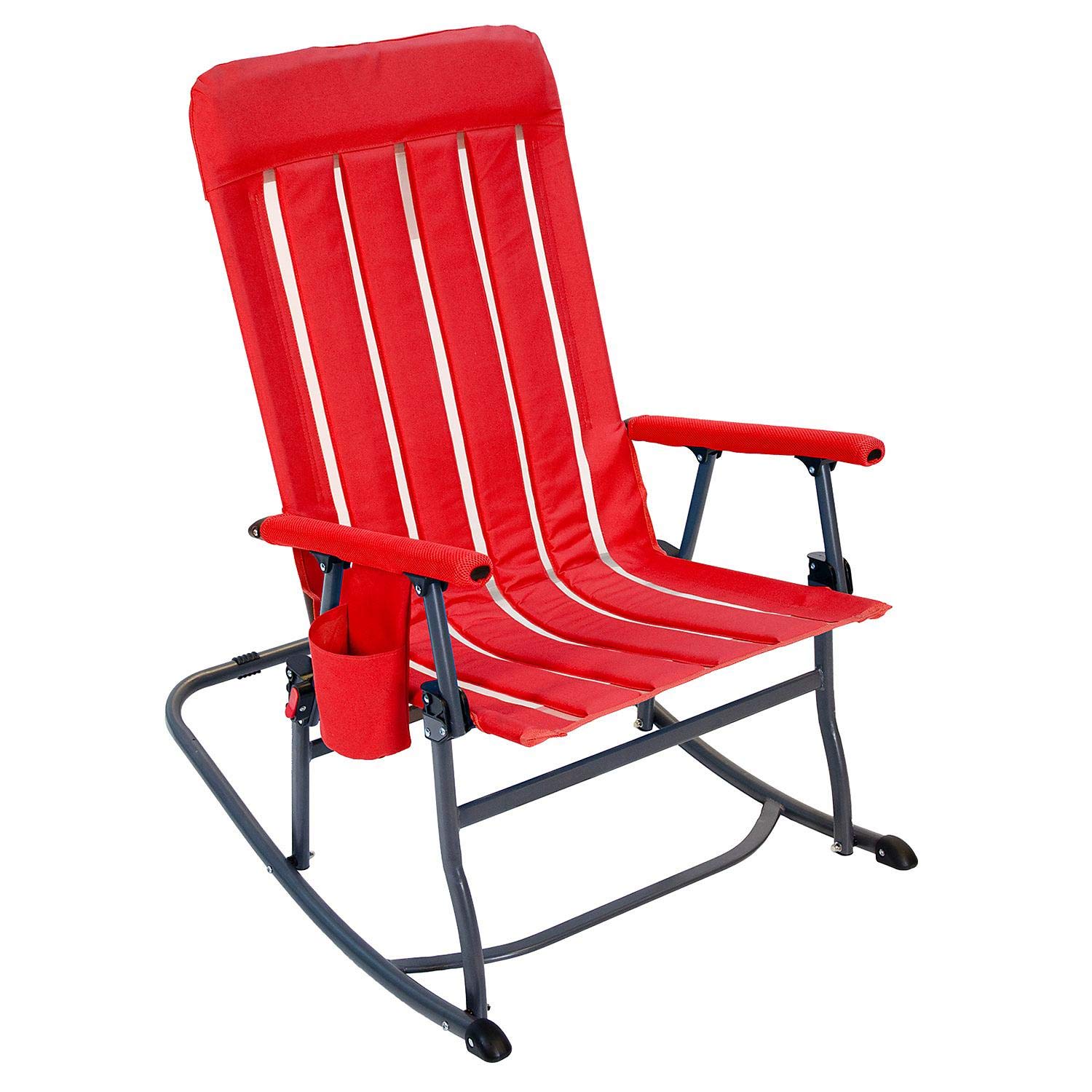 Member's Mark Portable Folding Rocking Chair - Lightweight, Durable & Comfortable for Camping, Beach, Picnics & Outdoor Relaxation