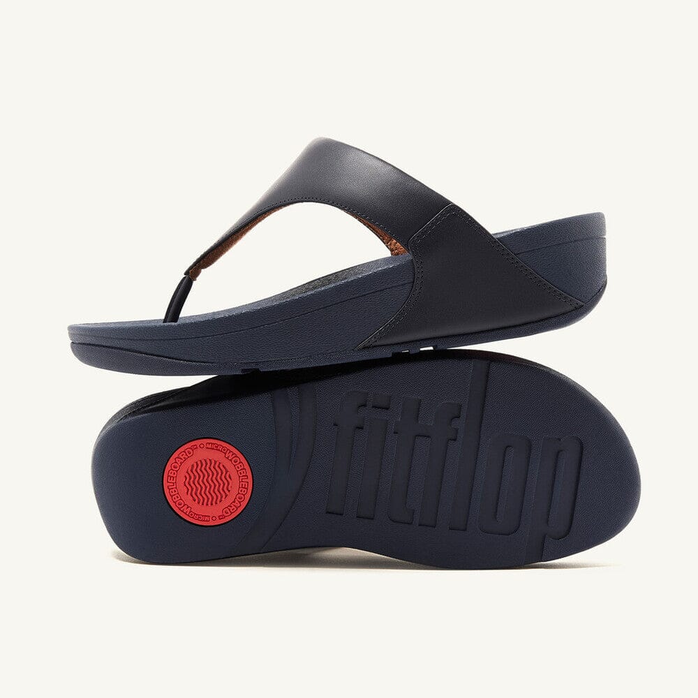 FITFLOP LULU Leather Toe Post Sandals for Women - Comfortable Flip Flops with Arch Support - Perfect for Beach, Pool, and Summer Walking