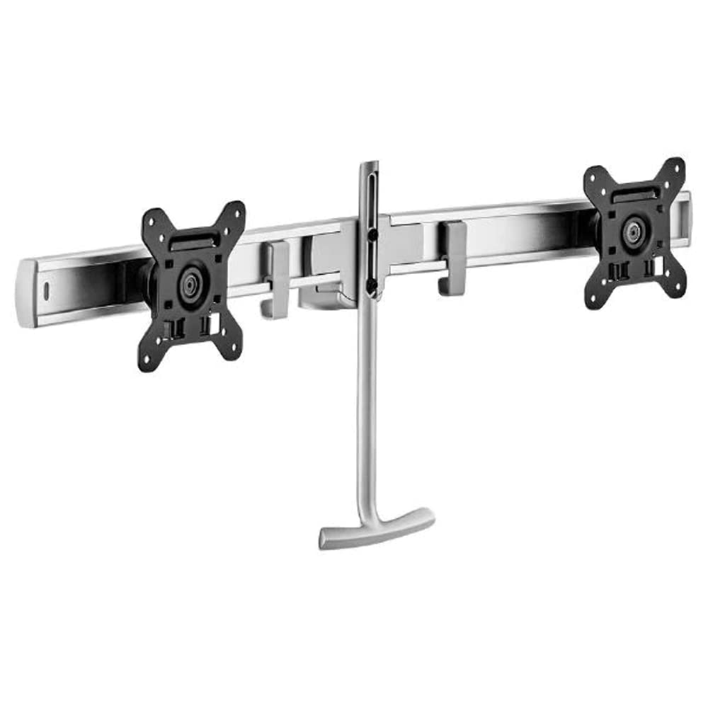 Atdec Modular AWM-Lr-S Crossbar for Monitor Mounts - Heavy Duty Adjustable VESA Mounting Bracket for Computer Screens (Use for Home Office, Gaming Setup, or Multi-Monitor Workstations)