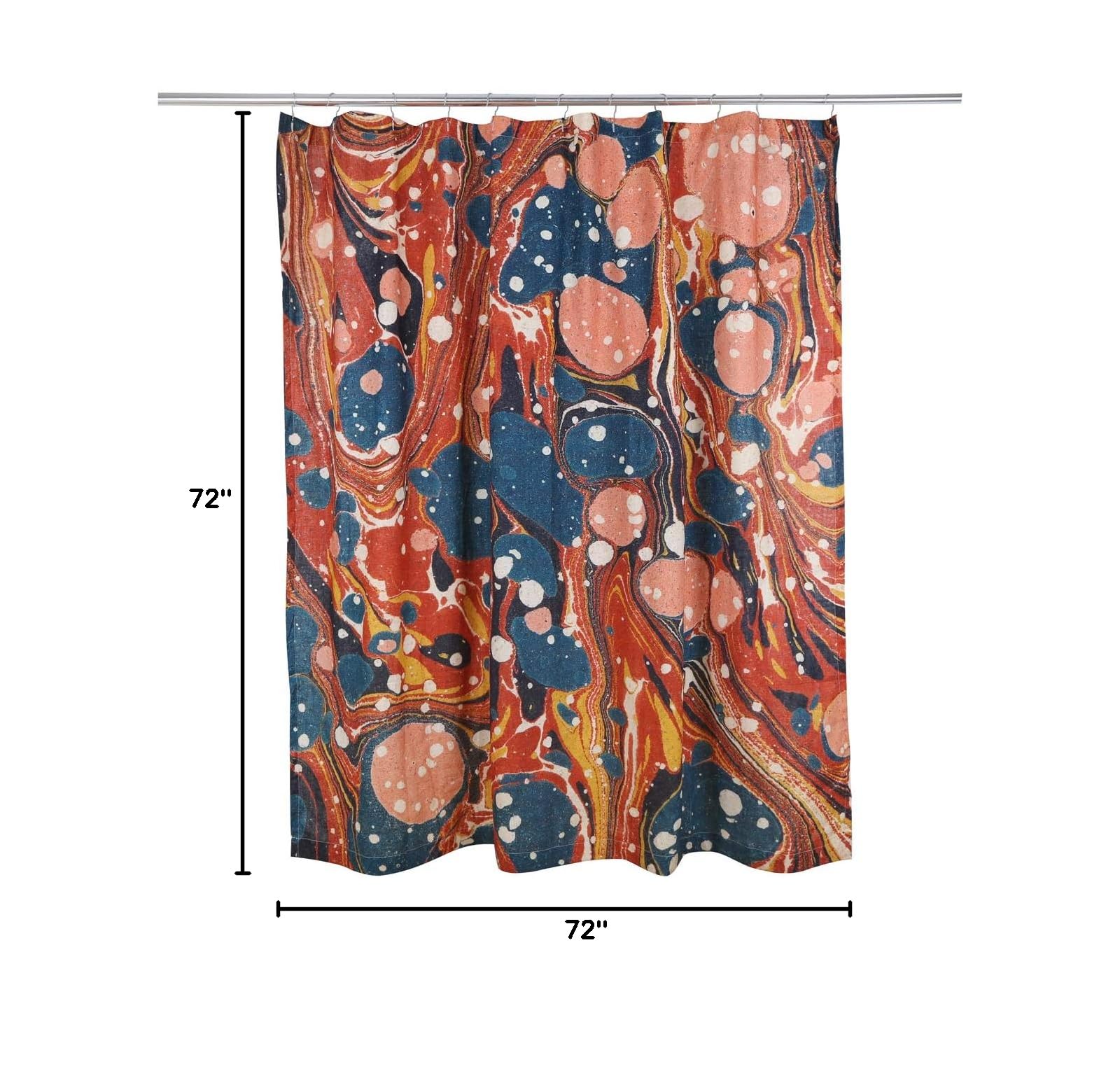 Waterproof Marble Pattern Shower Curtain - Elegant Bathroom Decor for Modern Homes | Perfect for Spa-Like Showers & Stylish Bathroom Upgrades